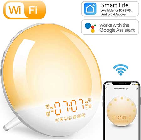  Smart Wi Fi Wake Up Light Alarm Clock